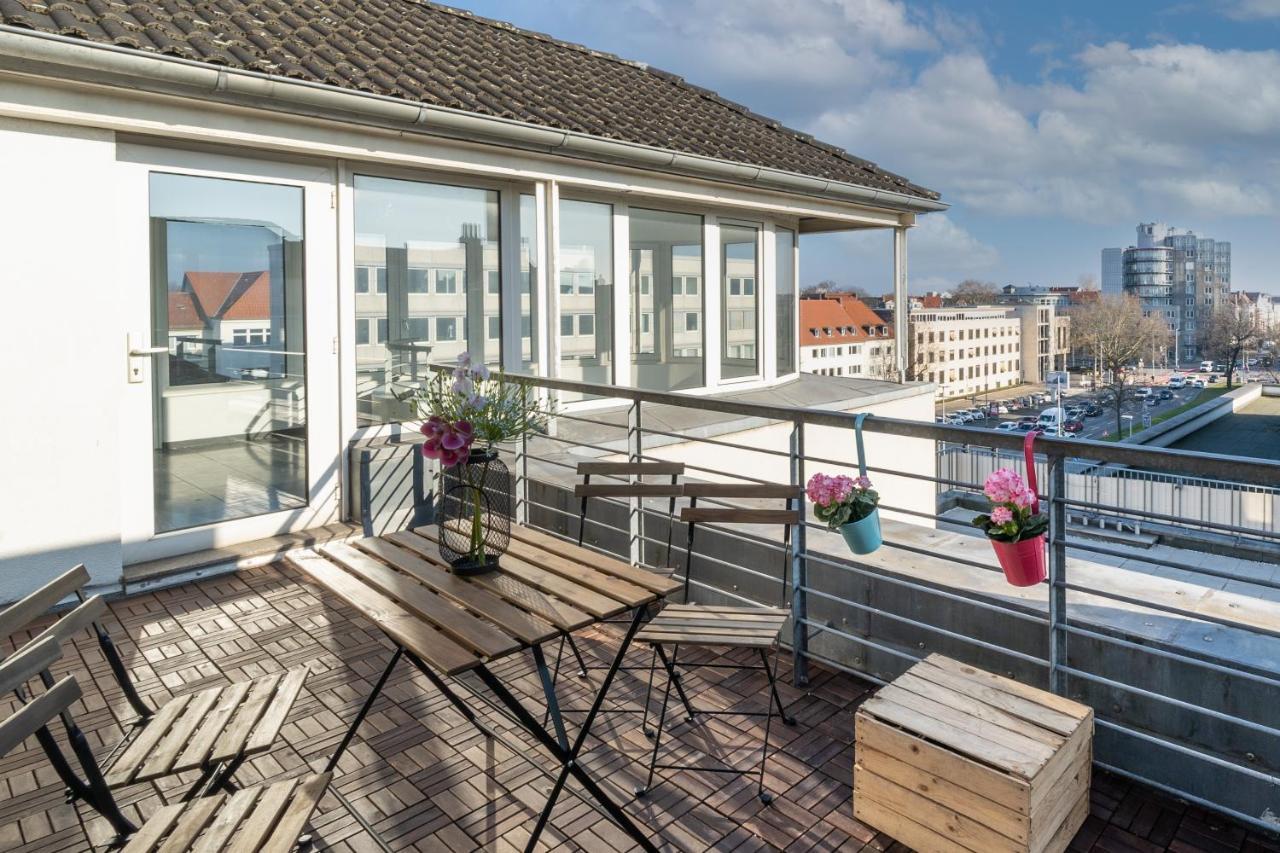 Stylisches Penthouse Zentral Balkon 75M2 Nflx Apartamento Hanôver Exterior foto